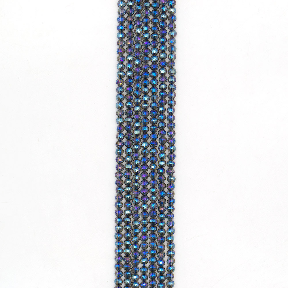 Фото товара циркон шар цвет синий хамелеон грань 6 мм