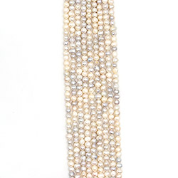 Фото товара жемчуг бело-серый 6мм
