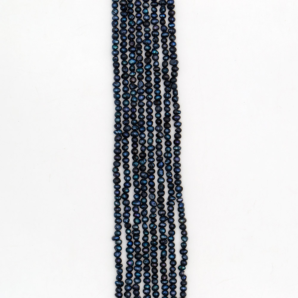 Фото товара жемчуг тёмно-синий 5*3 мм