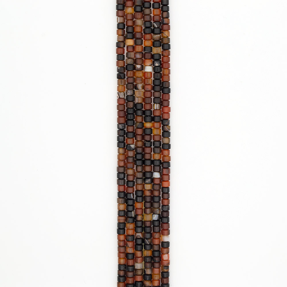 Фото товара сердолик темный разделители 8 мм