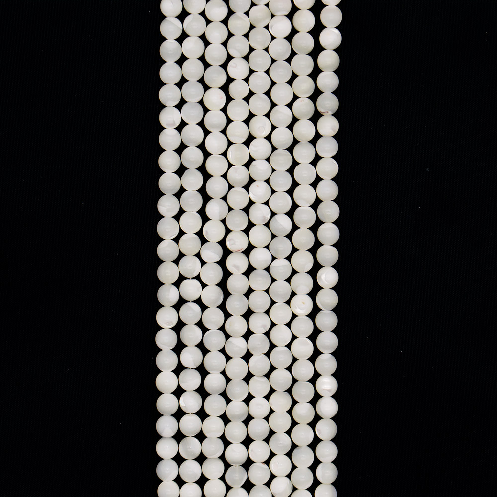 Фото товара перламутр белый шар 7 мм