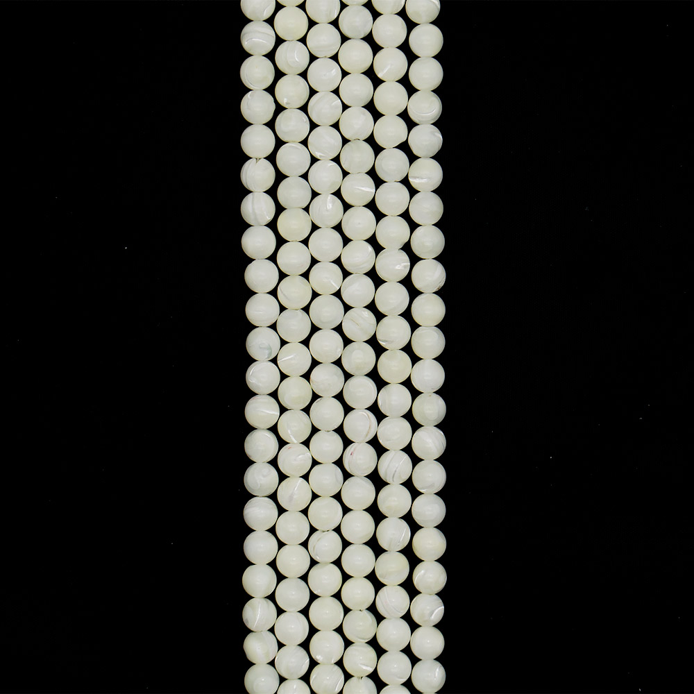 Фото товара перламутр белый шар 10 мм