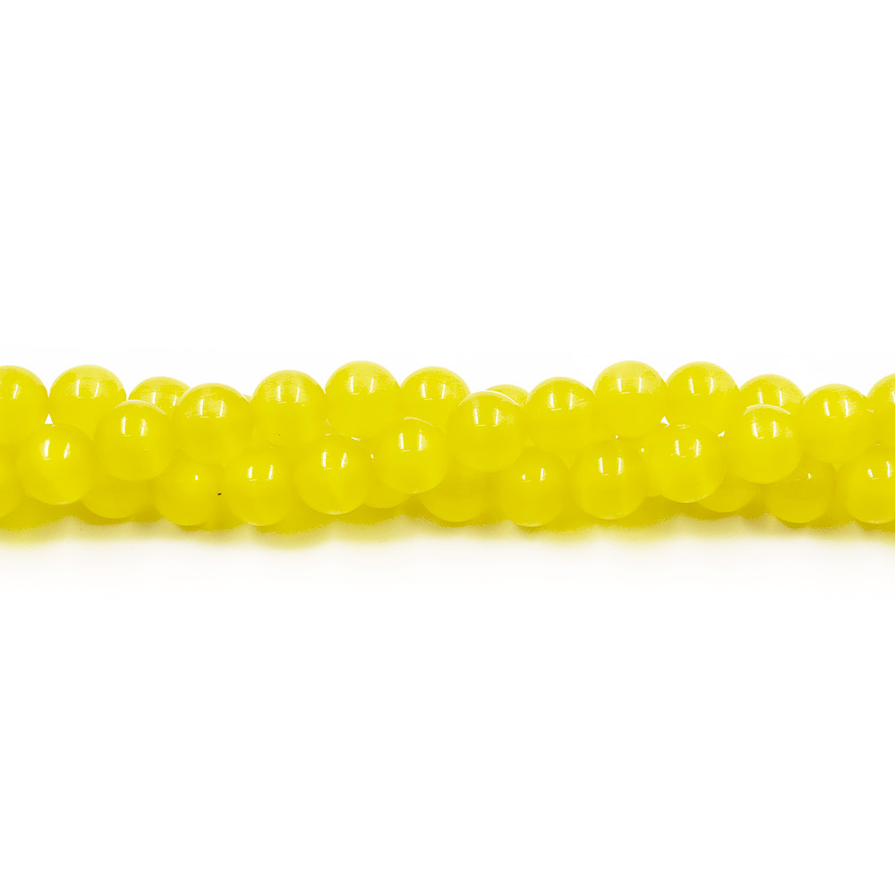 Кошачий глаз имитация шар темно-желтый 10 мм