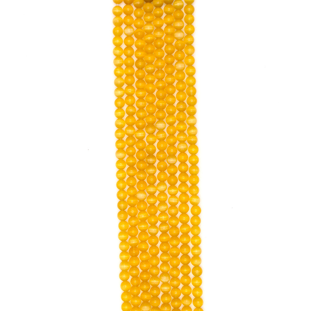 Фото товара кошачий глаз имитация шар цвет медовый 8 мм