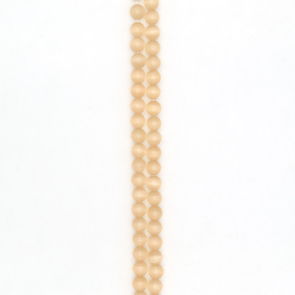 Фото товара кошачий глаз имитация цвет бежевый 10 мм