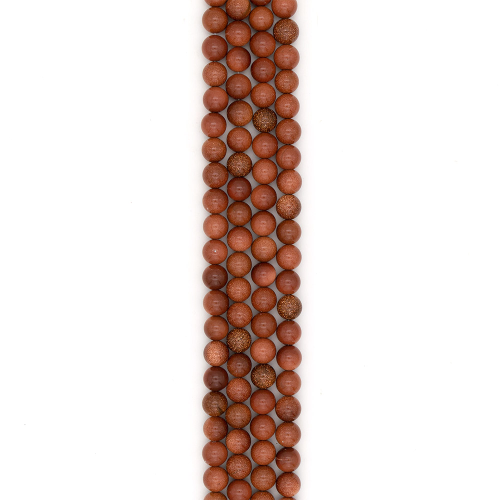 Фото товара авантюрин синтетический коричневый 12 мм