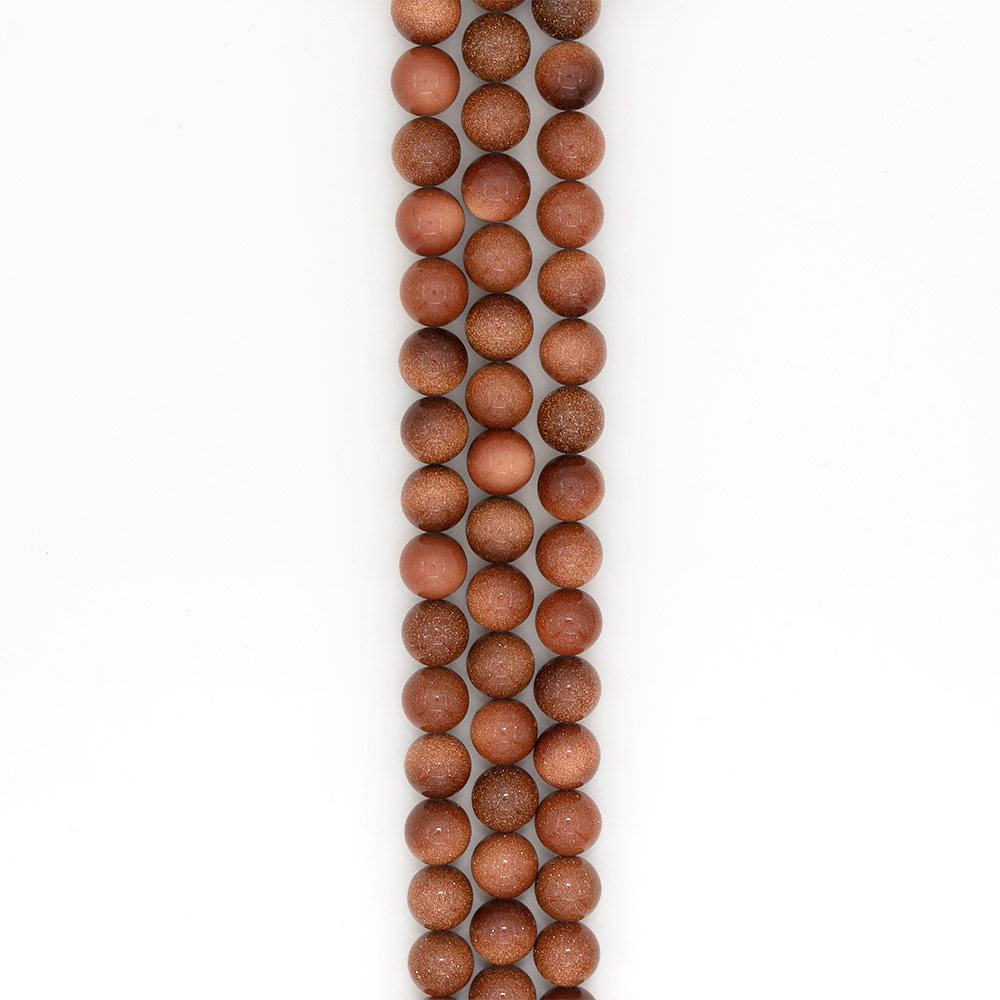 Фото товара авантюрин синтетический коричневый 16 мм