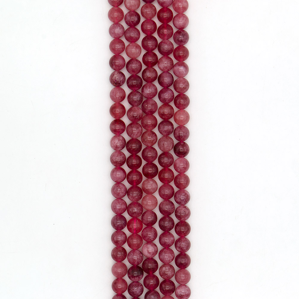 Фото товара кварц цвет розовый турмалин 10 мм