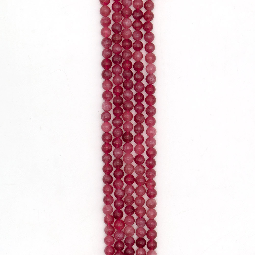 Фото товара кварц цвет розовый турмалин 8 мм