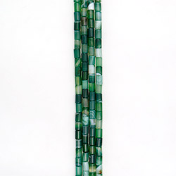 Фото товара агат цилиндр цвет зеленый 12х8 мм