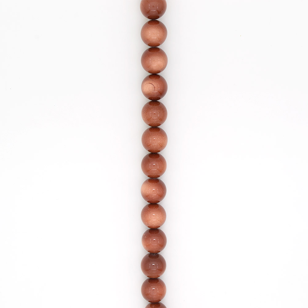 Фото товара авантюрин синтетический коричневый 20 мм