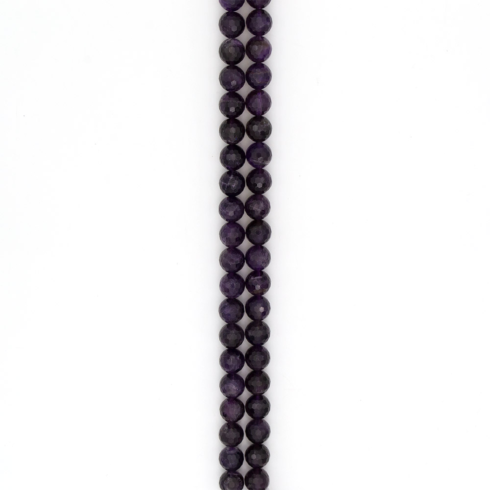 Фото товара аметист шар темный 10 мм мелкая грань 2с