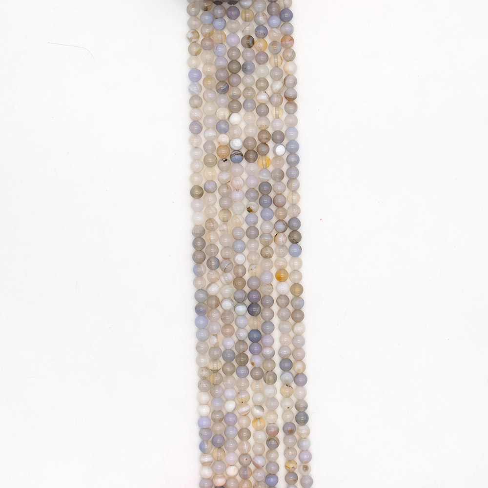 Фото товара агат шар цвет серый с голубым 6 мм