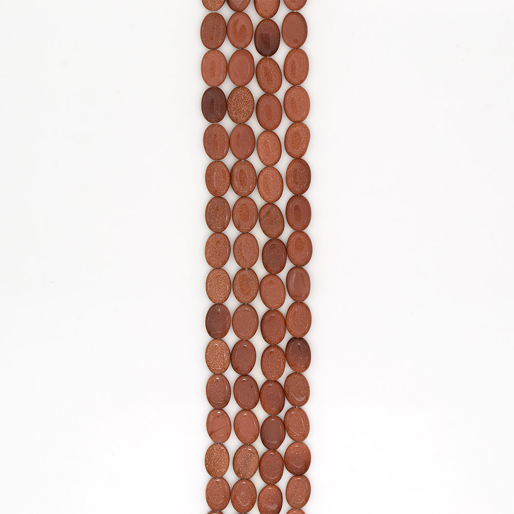 Фото товара авантюрин синтетический коричневый таблетка 18*13 мм