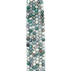 Агат "мозаика" шар цвет белый с зеленым 10 мм