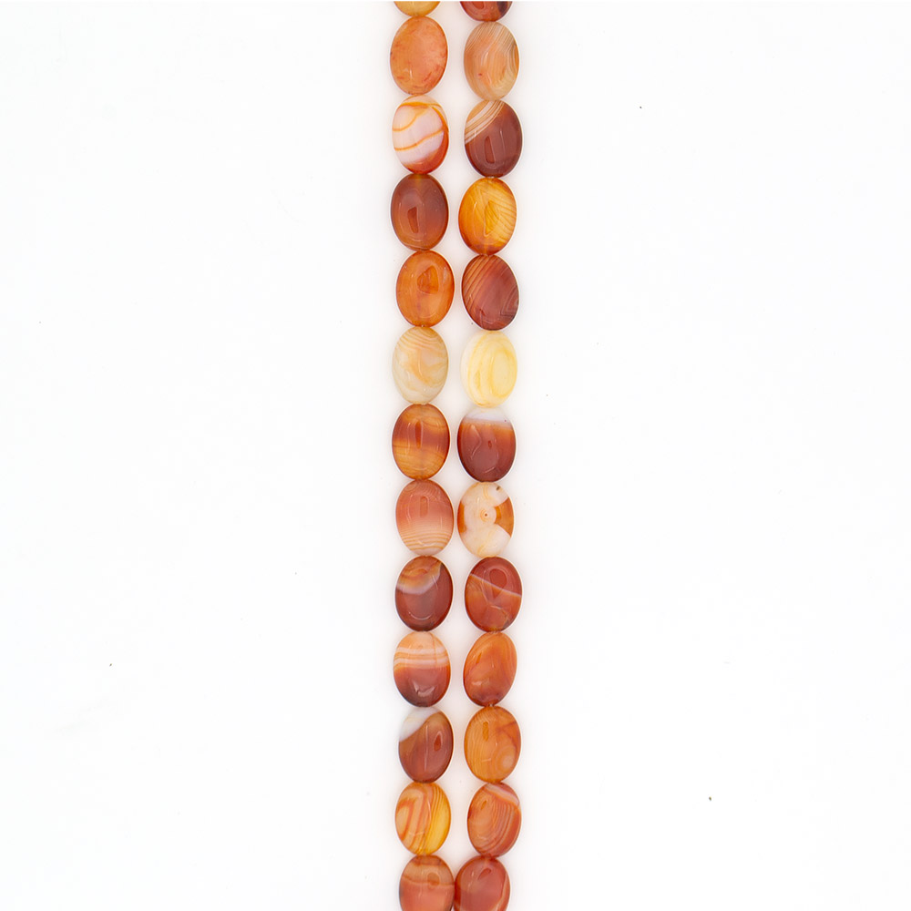 Фото товара сердолик бело-рыжий таблетка 20*15 мм