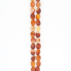 Фото товара сердолик бело-рыжий таблетка 20*15 мм