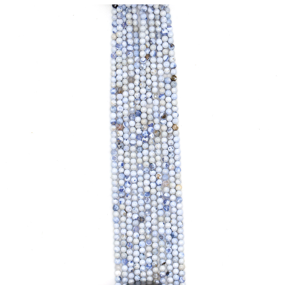 Фото товара агат "мозаика" шар цвет нежно-голубой 4 мм