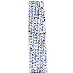 Агат "мозаика" шар цвет нежно-голубой 4 мм