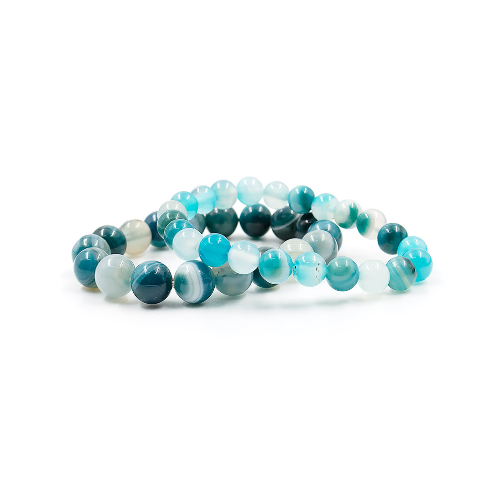 Браслет из агата сине-зеленого