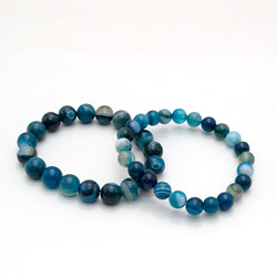 Браслет из агата сине-зеленого
