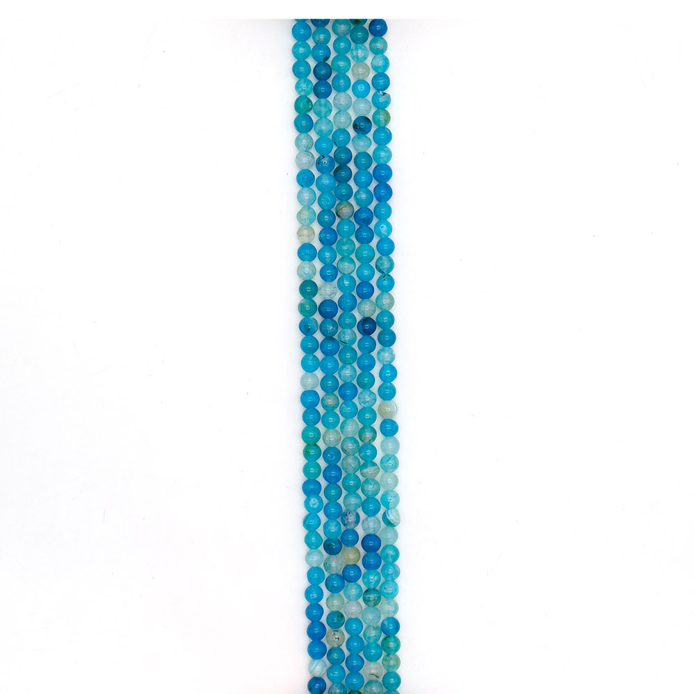 Фото товара агат кракле шар цвет синий 6 мм