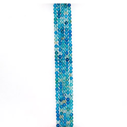 Агат кракле шар цвет синий 6 мм