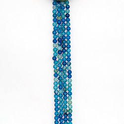 Агат кракле шар цвет синий 8 мм