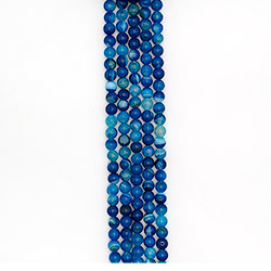 Агат кракле шар цвет синий 10 мм