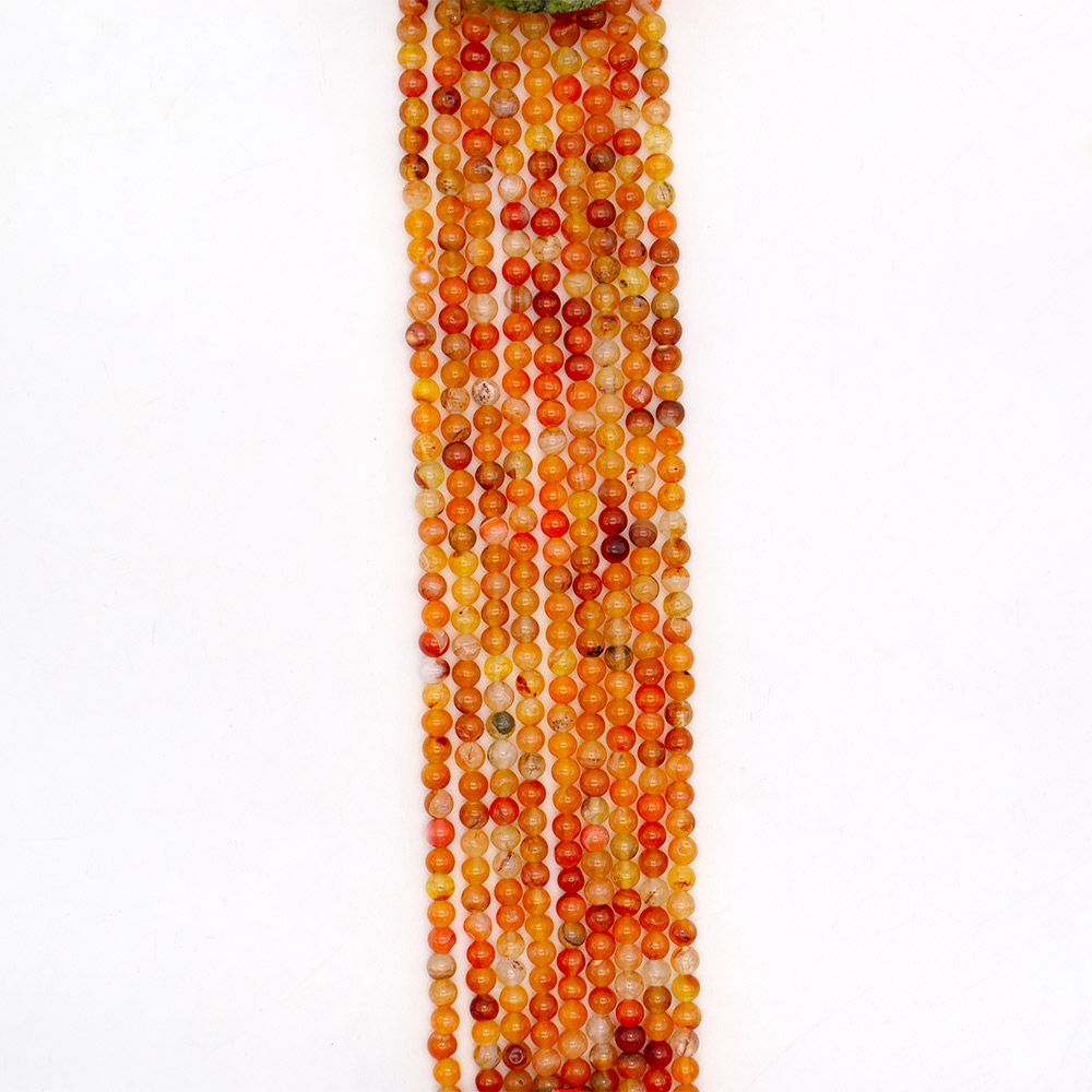 Фото товара агат кракле шар цвет оранжевый 6 мм