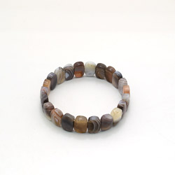 Браслет из агата ботсвана сегмент 14*9 мм