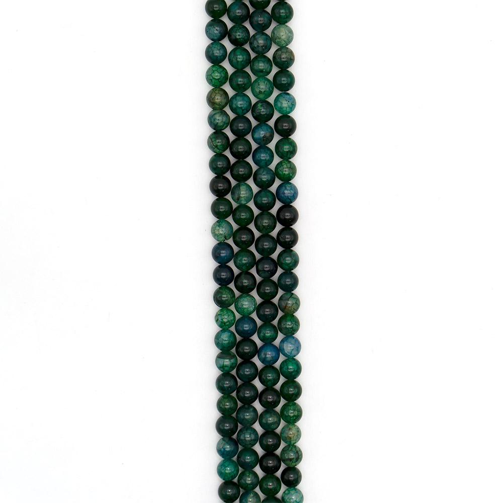 Фото товара агат кракле шар микс зеленый с синим 10 мм