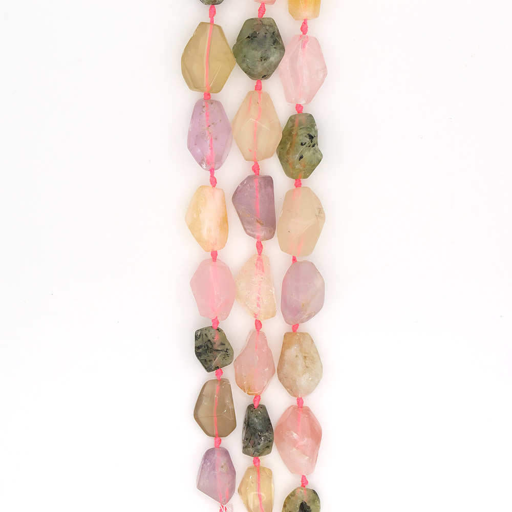 Фото товара цитрин,аметист,розовый кварц,пренит галтовка 32*21 мм