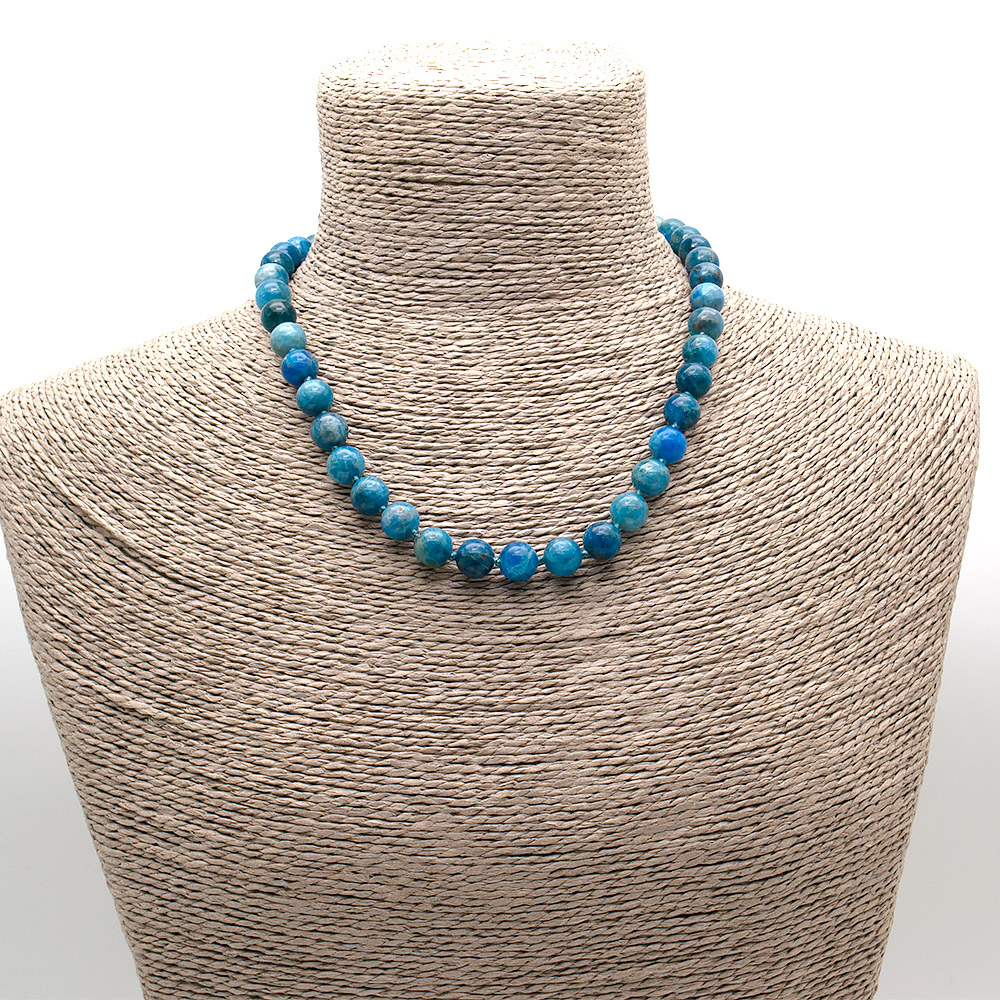 Фото товара бусы из апатита шар