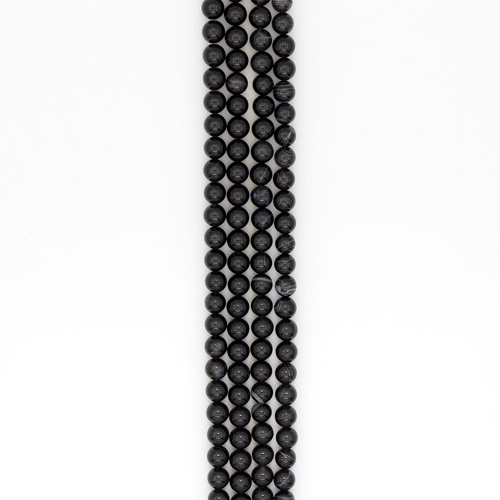 Фото товара агат шар цвет черный 10 мм