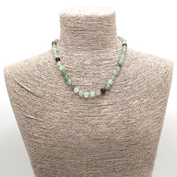 Бусы из флюорита грань люкс шар