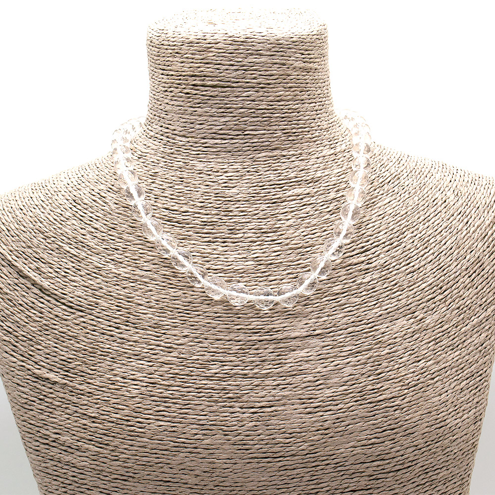 Фото товара бусы из горного хрусталя граненые 10 мм