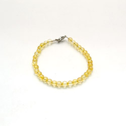 Браслет из цитрина шар 4 мм