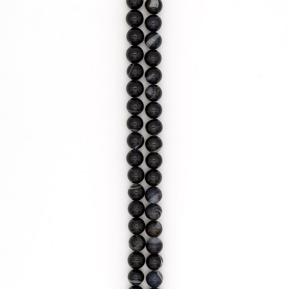 Фото товара агат шар цвет черный 14 мм