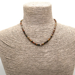 Бусы-чокер яшма "Пикассо"5 мм