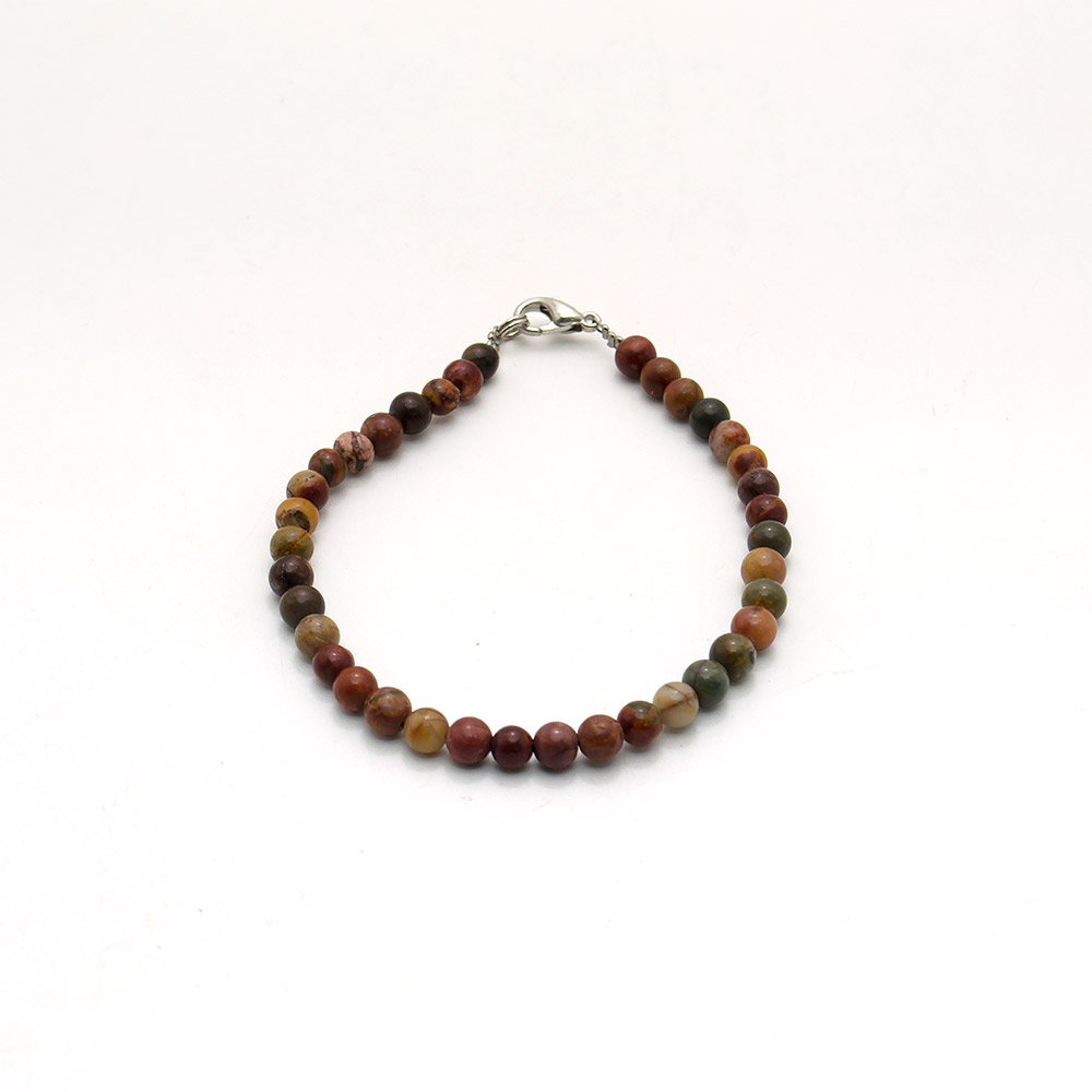 Фото товара браслет из яшмы пикассо 5 мм