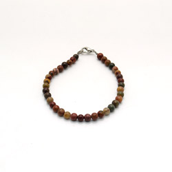 Браслет из яшмы Пикассо 5 мм