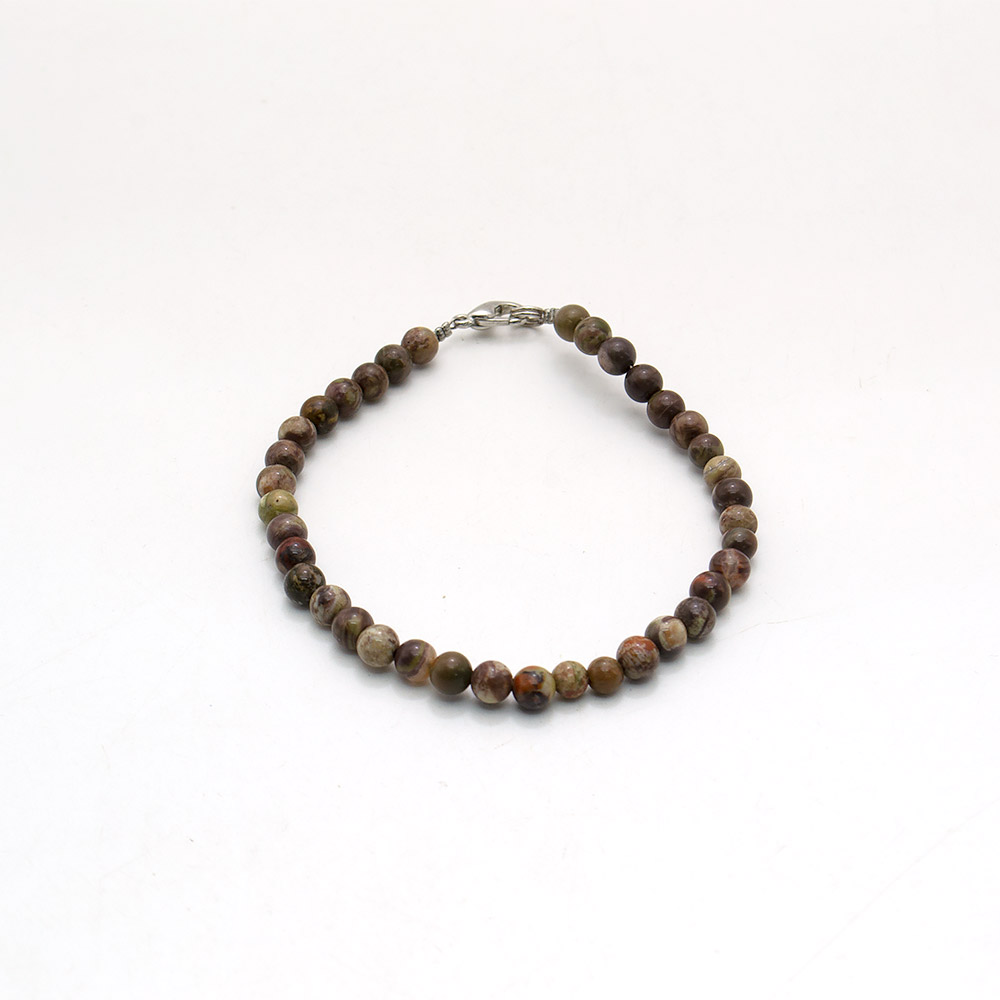 Фото товара браслет из яшмы пейзажной 4 мм