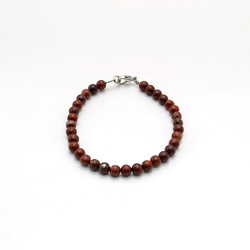 Фото товара браслет из яшмы красной 4 мм