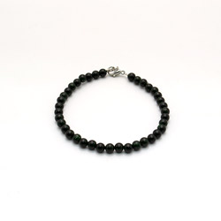 Браслет из авантюрина синтетического зеленого 4 мм