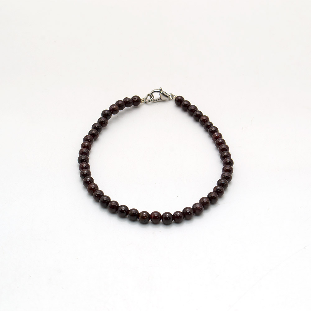 Фото товара браслет из граната 4 мм люкс