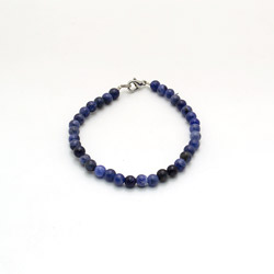 Фото товара браслет из содалита темного шар 4 мм