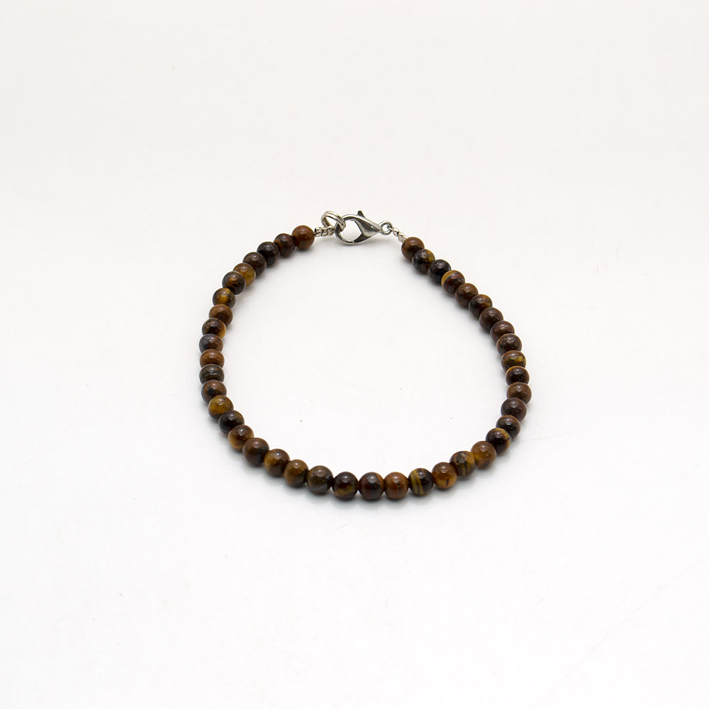 Фото товара браслет из тигрового глаза шар 4 мм