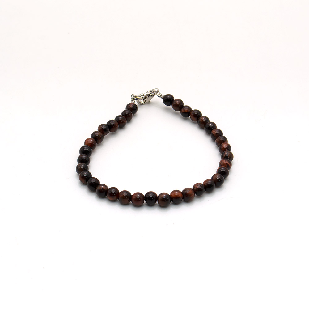 Фото товара браслет из бычьего глаза шар 4 мм