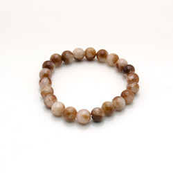 Фото товара браслет из кальцита пигментированного коричневым
